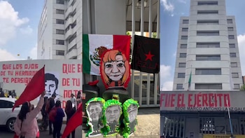 Cierran vialidades en sede de la CNDH: manifestantes acusan “complicidad” por exonerar al Ejército del caso Ayotzinapa