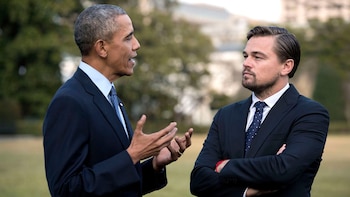 Leonardo DiCaprio mantuvo encuentros con Barack Obama, Vladimir Putin y el Papa Francisco