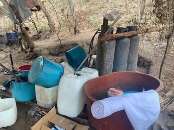 Parte de lo hallado por