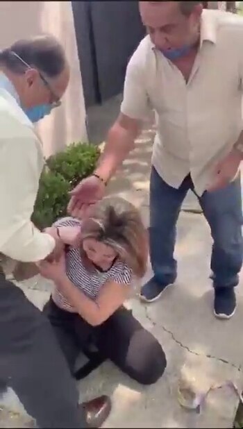 Una mujer fue agredida por