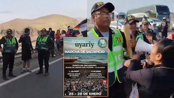 Marcha de Sacrificio: dos personas