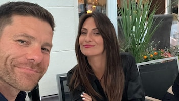 Xabi Alonso y Nagore Aranburu.