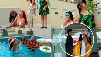Deysi Araujo celebra fallo a su favor con Susy Díaz, y sus amigas, pero vuelve a enfrentar reclamos de vecinos: “Ni siquiera puedo hablar”
