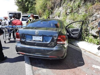El automóvil donde se transportaban