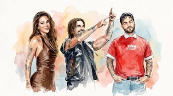 Colombia marca presencia en la lista de los 26 mejores álbumes latinos de Billboard 2026 - crédito visuales IA Infobae