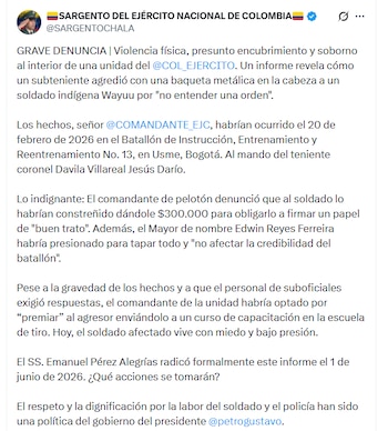 - crédito @SARGENTOCHALA/X