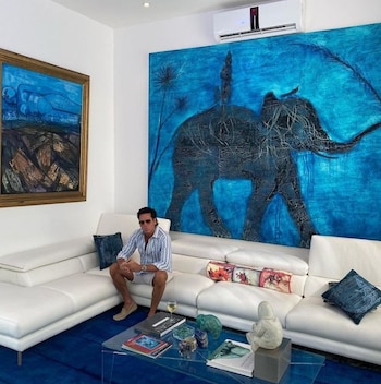 El actor y empresario disfruta