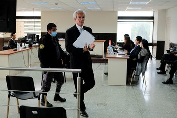 Zamora Marroquín en una audiencia