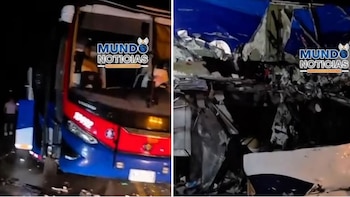 Édgar López Álvarez murió en un choque frontal entre un bus de servicio interdepartamental y un tractocamión en la vía Sincelejo-Calamar - crédito Captura video