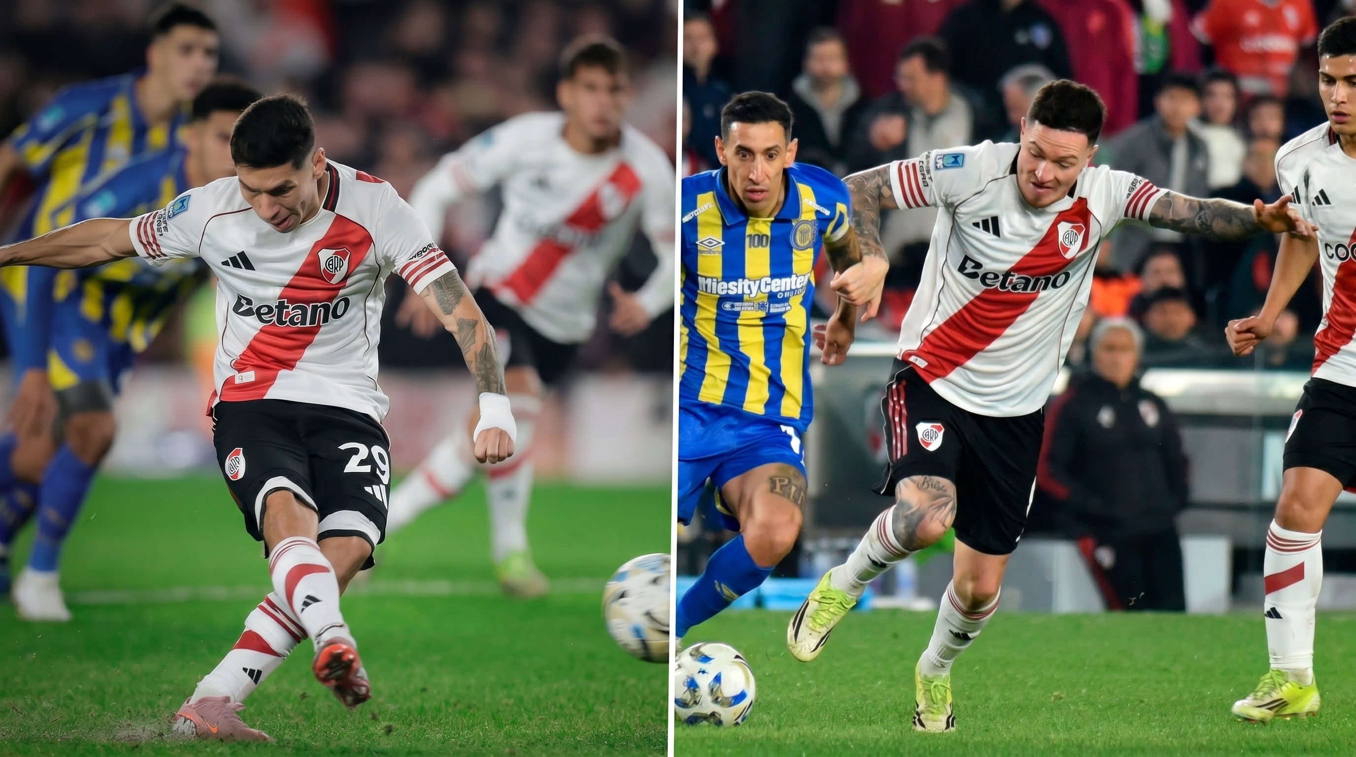 Gonzalo Montiel y Aníbal Moreno se lesionaron en el triunfo de River ante Rosario Central (Imagen Ilustrativa Infobae)