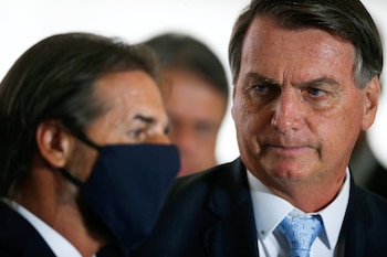 Lacalle Pou y Bolsonaro en