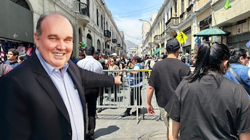 El alcalde Rafael López Aliaga