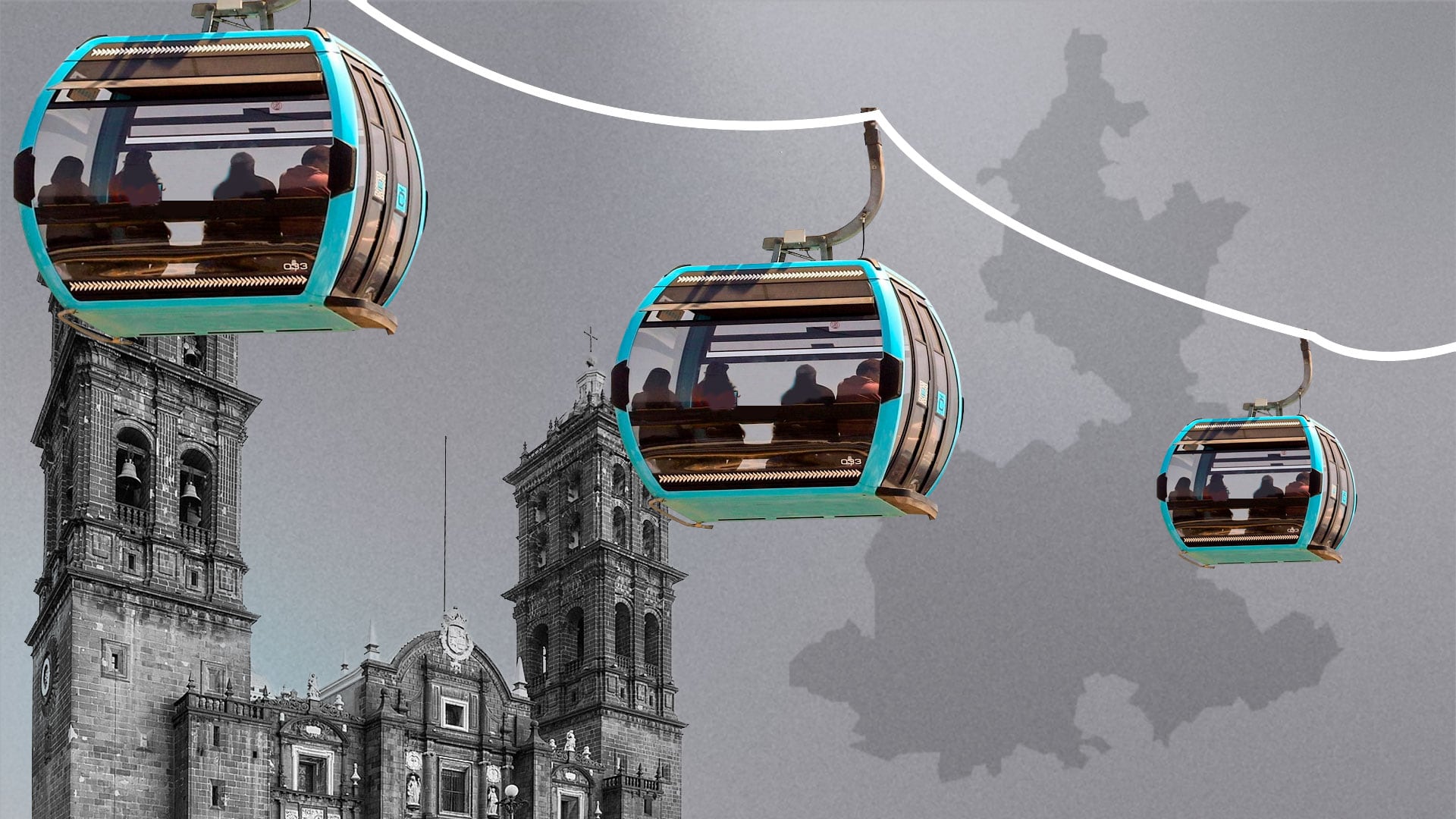 Las líneas del nuevo Cablebús en la Ciudad de Puebla fueron anunciadas en diciembre de 2025, y tienen el objetivo de conectar al CIS de Angelópolis con el nororiente de la capital. (Infobae México)