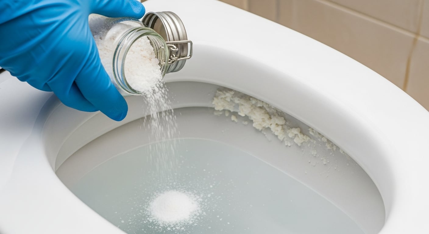 El bicarbonato de sodio es recomendado por autoridades ambientales como alternativa segura para la limpieza cotidiana del baño. (Imagen Ilustrativa Infobae)