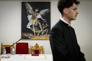 Francisco Marques, autoproclamado sacerdote da Prelazia de Santos Pedro e Santos (PATRICIA DE MELO MOREIRA/AFP)