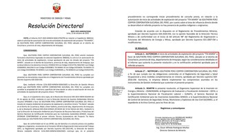 Resolución que dio luz verde