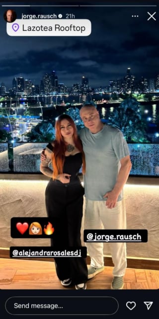 Jorge Rausch compartió una foto desde un