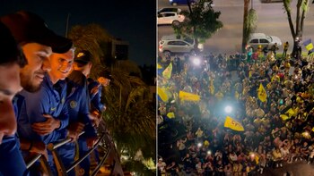 La pasión de los seguidores azulcremas se hace sentir en la previa del encuentro