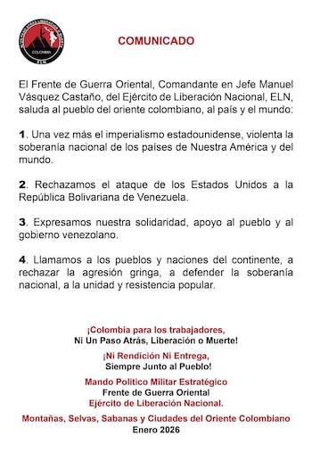 El Ejército de Liberación Nacional