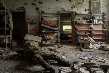 El cadáver de un soldado