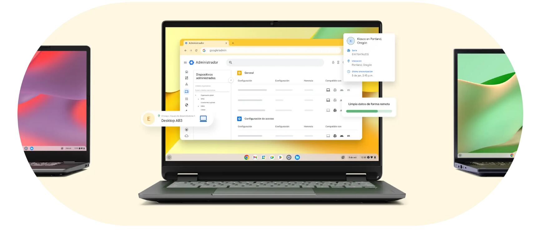 Así se vería la interfaz de tu laptop si instalas ChromeOS Flex. (chromeos.google)