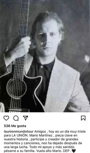 Así la banda compartió la