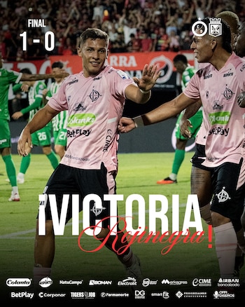 El equipo de Nicolás Chiesa derrotó al verde y se metió a la fiesta de los 8-crédito @Cucutaoficial/X