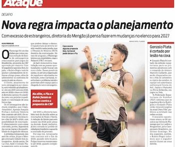 Esto es lo que reporta el medio de comunicación brasileño Ataque, sobre la posible salida de Jorge Carrascal de Flamengo en Brasil - crédito Ataque