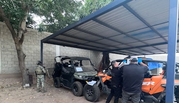 Vehículos asegurados durante las acciones.
Foto: