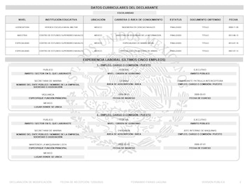 Datos académicos del excontralmirante Fernando Farías. Crédito: DeclaraNet