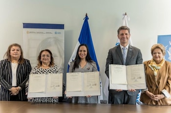 El Gobierno y el Programa Mundial de Alimentos firmaron un convenio para fortalecer la alimentación escolar. Más de 1.2 millones de estudiantes serán beneficiados con la distribución de merienda escolar. (Foto: Cortesía)