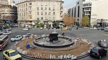 Un dron muestra la plaza