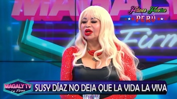 Susy Díaz rompe su silencio sobre su vida sentimental y revela la insólita razón por la que terminó con su ‘guardado’. Captura: Magaly TV La Firme.