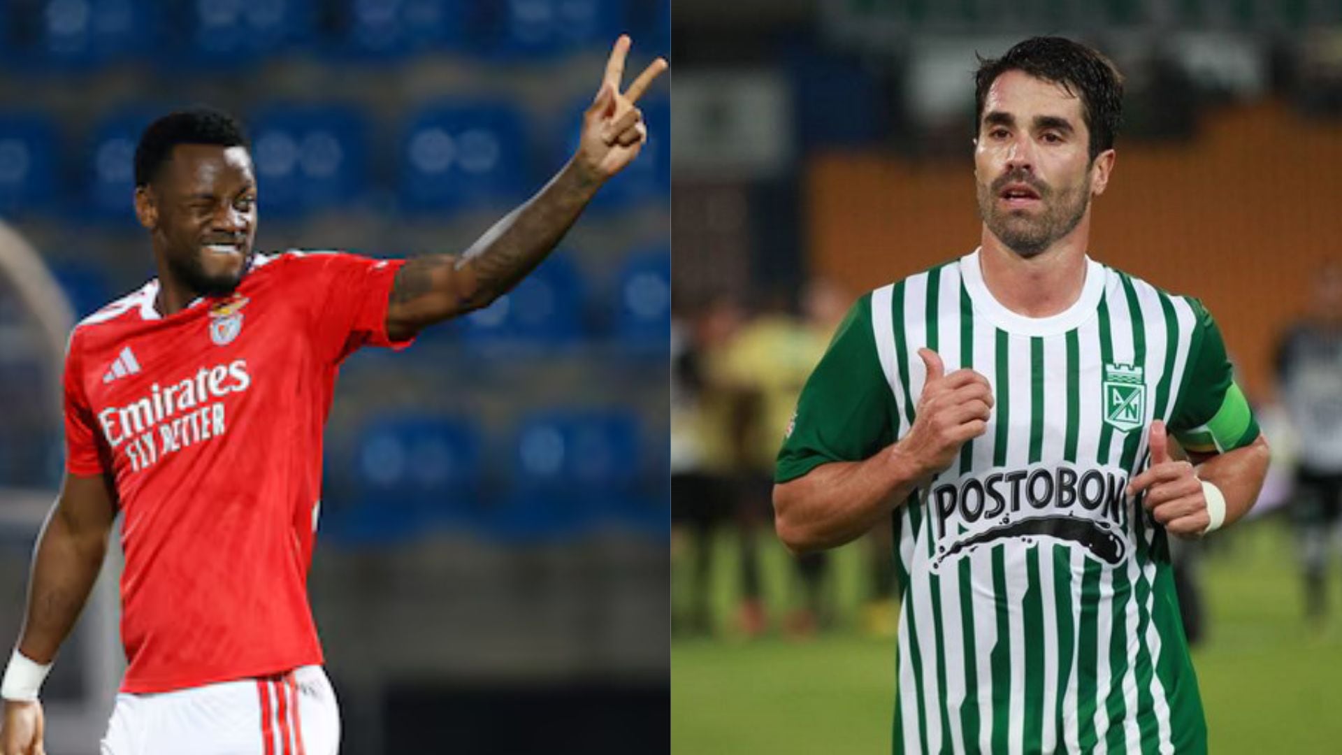 Juan Pablo Ángel, destacó las cualidades de goleador, rápido y físico, de Jhon Jáder Durán - crédito Benfica/Dimayor