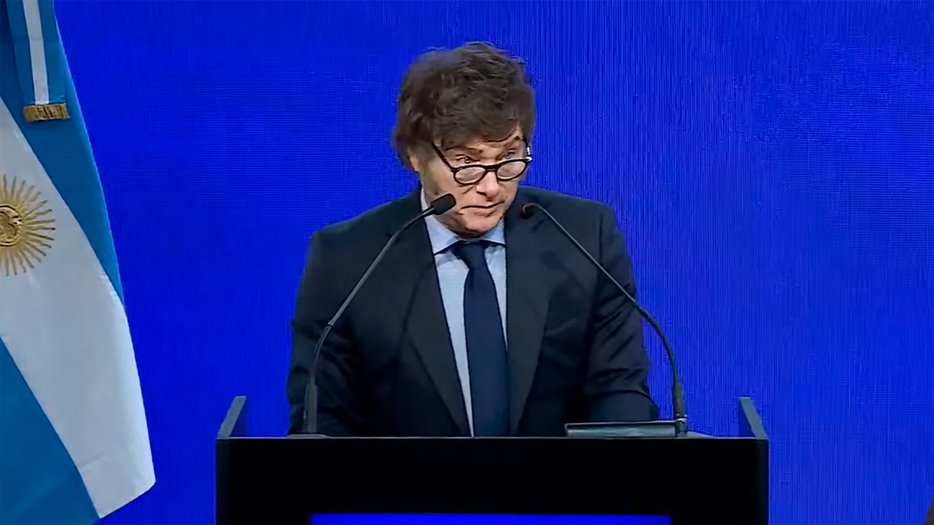 En su paso por Mar del Plata de esta semana, Milei habló en la inauguración de un centro comercial