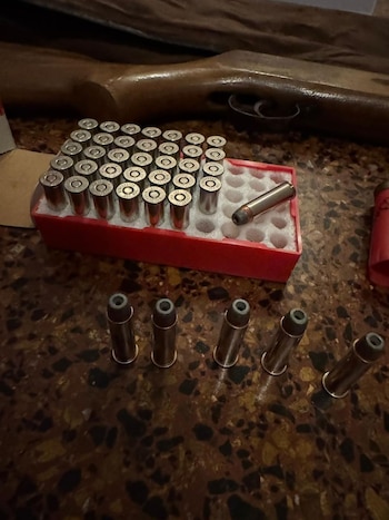 Las municiones secuestradas en el procedimiento