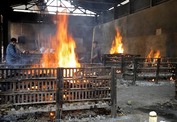 Piras funerarias de personas que