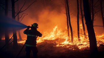 Los incendios forestales en las