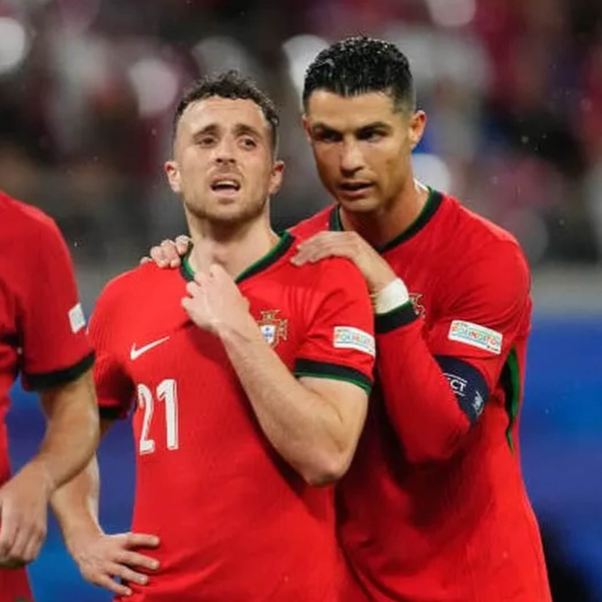 Diogo Jota y Cristiano Ronaldo en la Nations League (IMAGEN DE ARCHIVO).