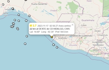 Sismo en Ciudad Hidalgo, Chiapas