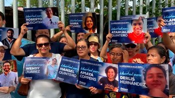 La protesta de los familiares