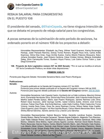 Iván Cepeda, senador por el