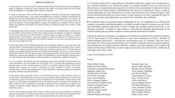 Pronunciamiento en contra de la