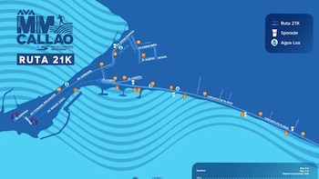 El trazado de 21 kilómetros abarca una mayor extensión sobre el Circuito de Playas en comparación con el recorrido de 10K.