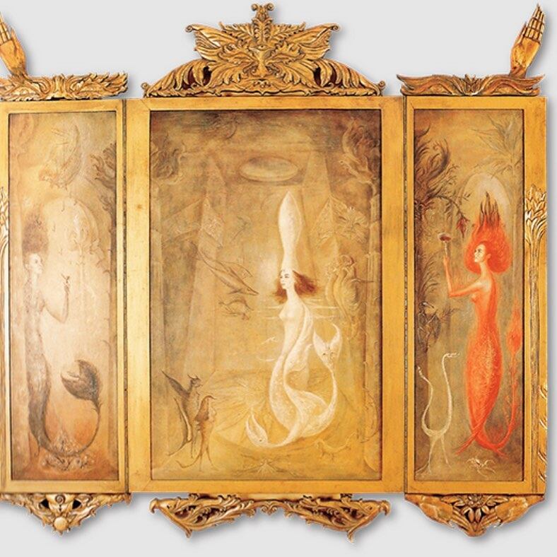 Leonora Carrington retrató a María Félix en el tríptoco