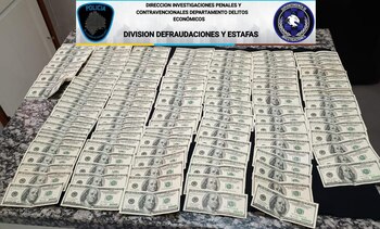 Dinero secuestrado en los allanamientos