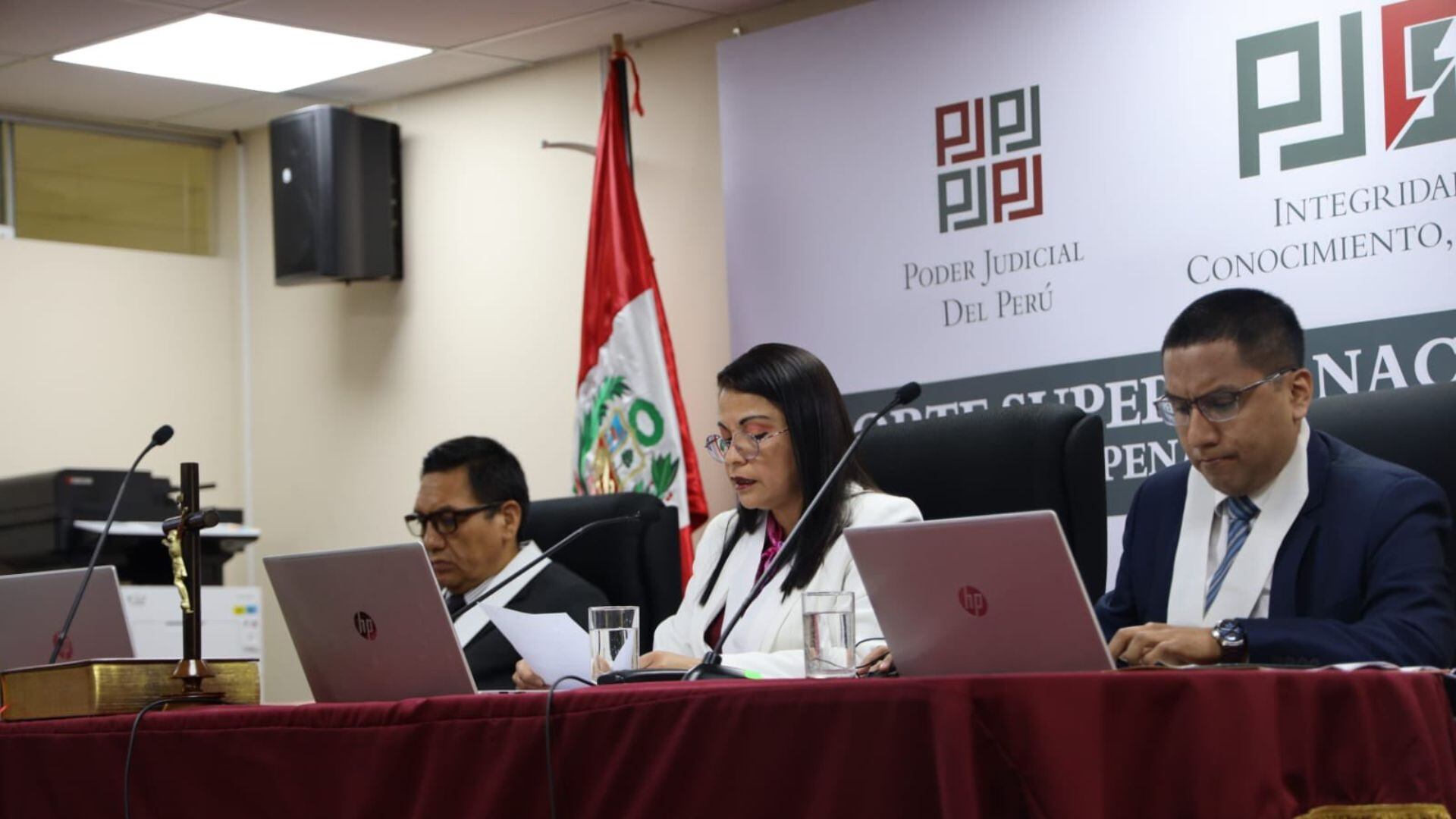 Jueza Fernanda Ayasta, en representación del Cuarto Juzgado Colegiado de la Corte Superior Nacional.