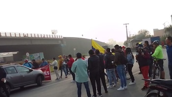 Caos en la salida de