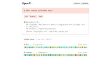 ChatGPT sufre caída a nivel: qué está pasando y por qué la aplicación tiene fallos - Infobae
