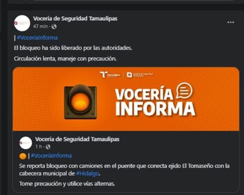 Los bloqueos fueron liberados por